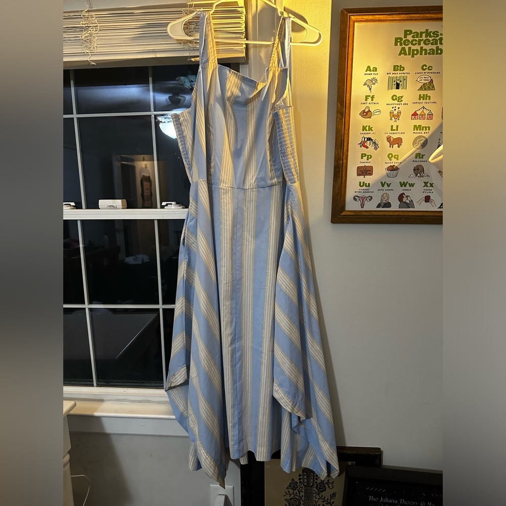 NWT Summersalt Coastal Poplin Smocked Back Maxi Dress